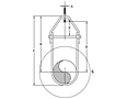 SS Steel Elongated Clevis Hanger