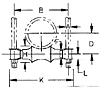 Figure 71 - Stainless Steel Two Rod Roller Hanger