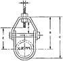 Figure 60 - Stainless Steel Clevis Hanger for Standard Pipe
